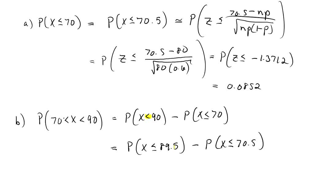 Solved Binomial Random Variable With 4 77 Suppose That X Is N 200