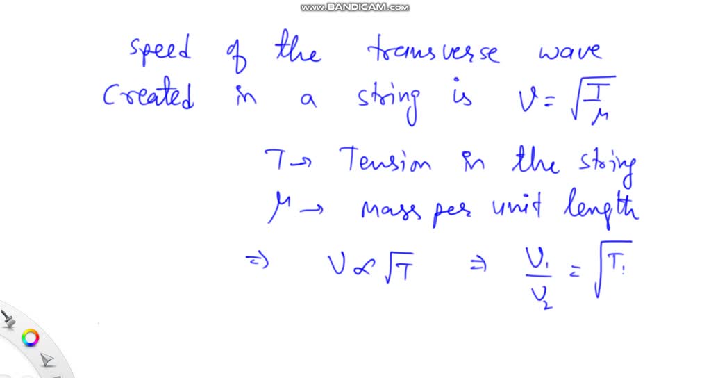 ⏩SOLVEDThe wave speed on a string under tension is 200 m/s. What is
