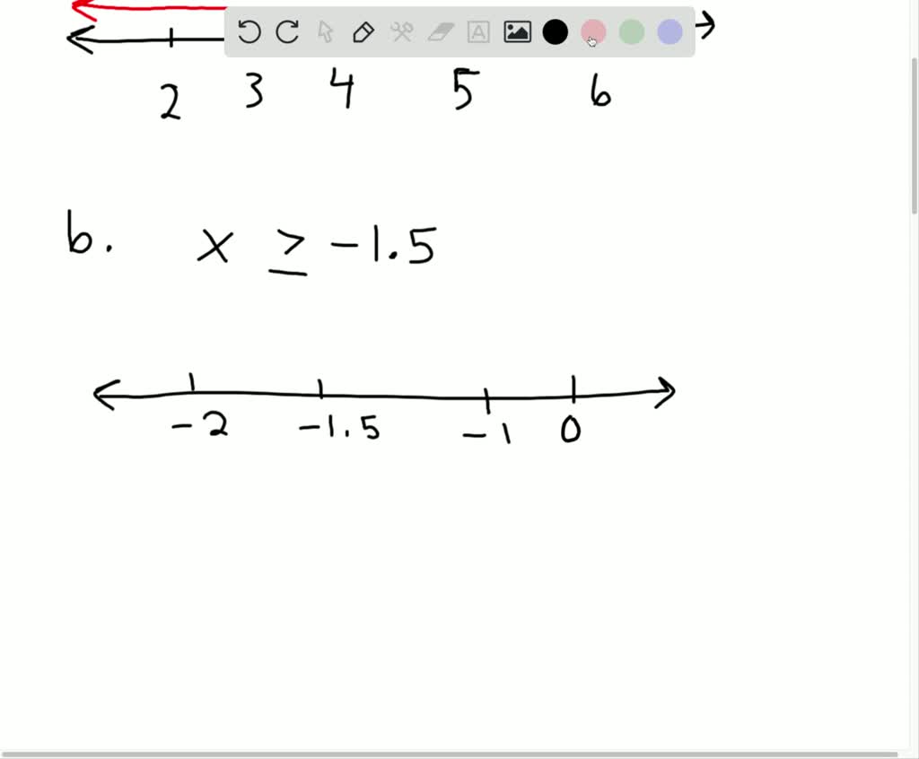 SOLVED:Graph each inequality on the number line and write in interval ...