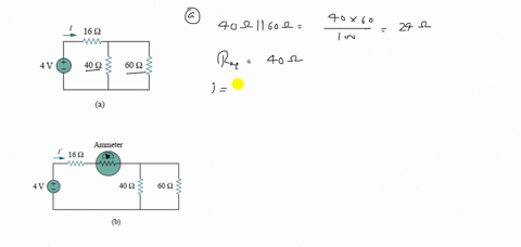 a-find-the-current-i-in-the-circuit-of-fig-2121mathrma-b-an-ammeter-with-an-internal-resistance-of-1