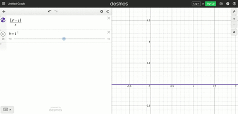 show-numerically-that-lim-_x-rightarrow-0-fracbx-1x-is-less-than-2-with-b7-and-is-greater-than-2-wit