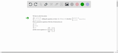 find-the-line-of-intersection-between-the-given-planes-2-x-yz5-text-and-xy-z4