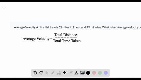 average-velocity-a-bicyclist-travels-21-miles-in-1-hour-and-45-minutes-what-is-her-average-velocity-