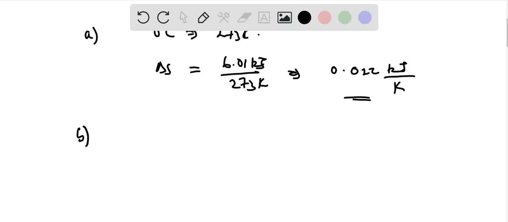 SOLVED:Calculate the entropy change for the following processes. (a) 1. ...