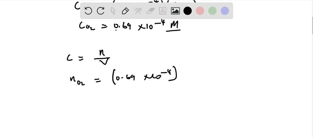 SOLVED:The Henry's law constant for the solubility of oxygen in water ...