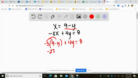 solve-each-system-by-substitution-beginarrayl-x9-y-3-x4-y8-endarray