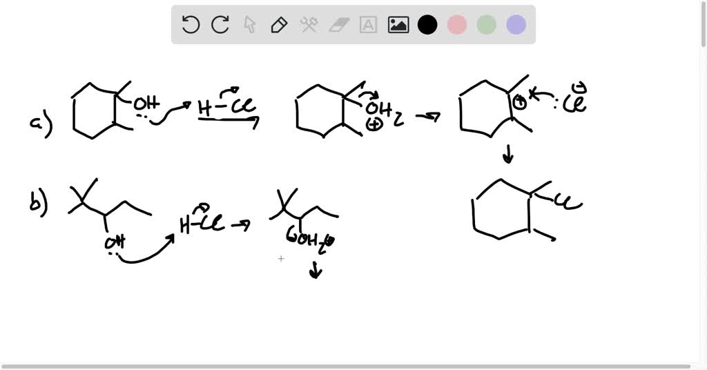 SOLVED What is the major product formed when each alcohol is treated