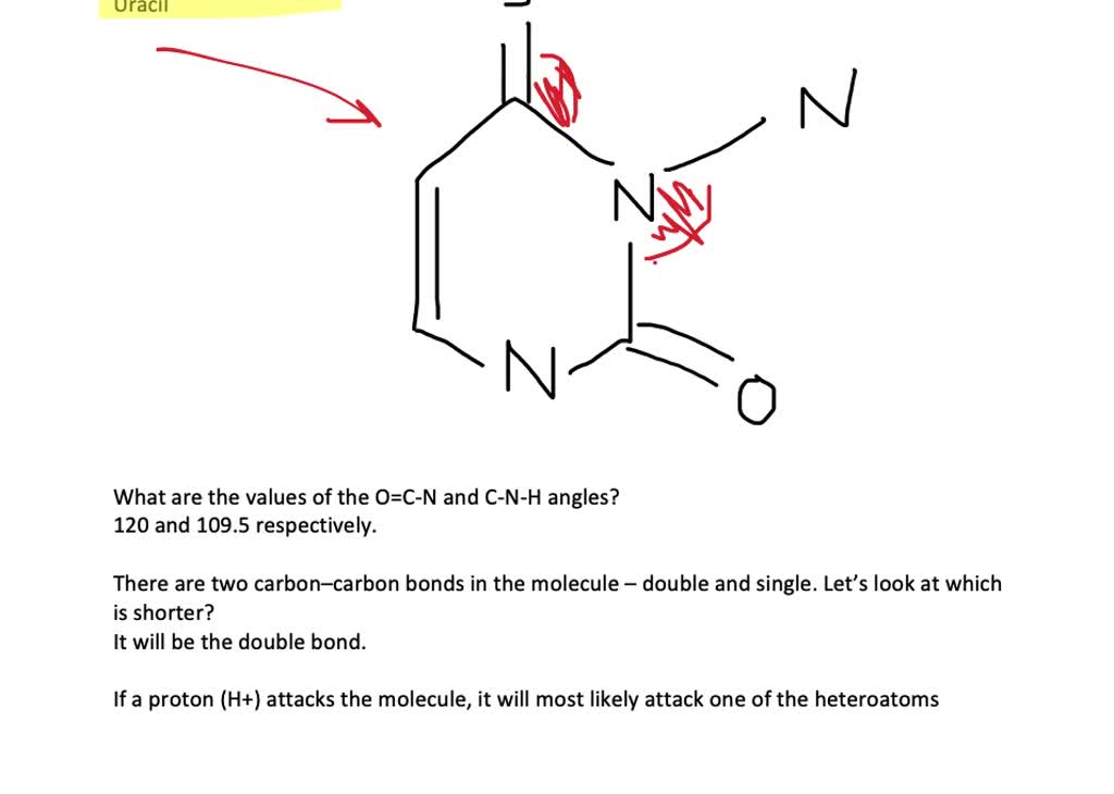 SOLVED:Uracil is one of the bases in RNA, a close relative of DNA. (a ...