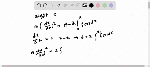 the-equation-of-motion-of-a-free-undamped-non-linear-oscillator-is-given-by-m-ddotx-fx-show-that-for