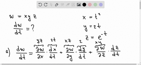 find-d-w-d-t-a-using-the-appropriate-chain-rule-and-b-by-converting-w-to-a-function-of-t-before-d-11