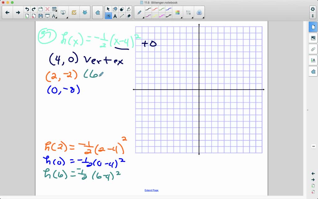 SOLVED:For each of the following, graph the function, label the vertex ...