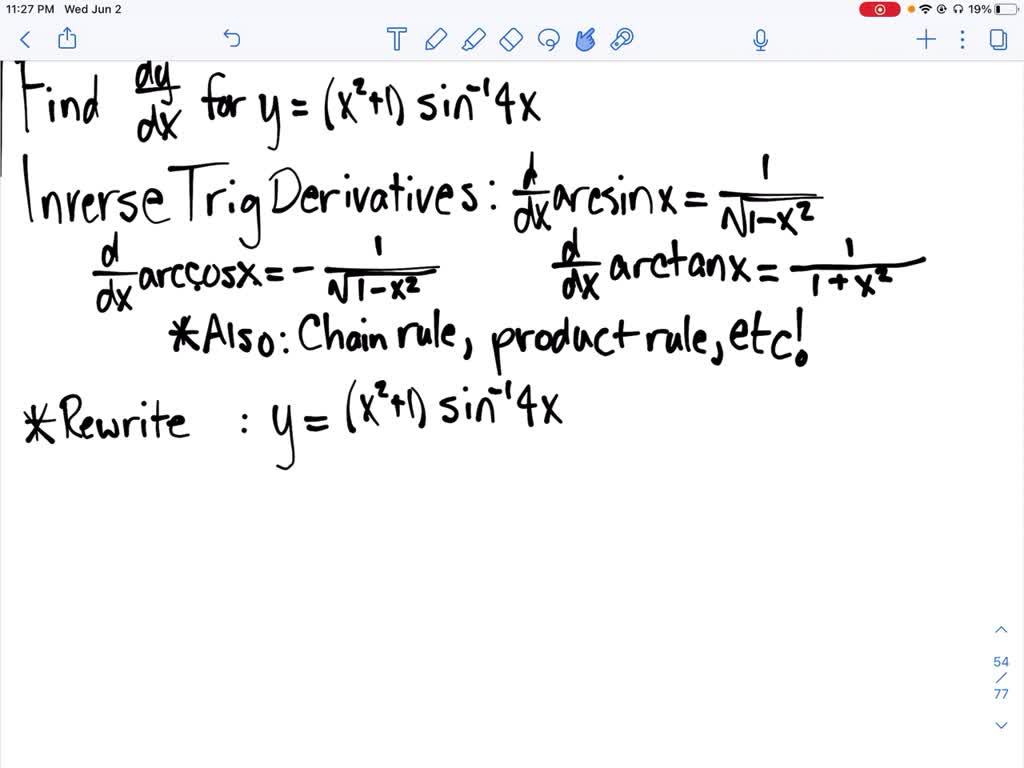 SOLVED:Find the derivatives of the given functions. y=\left(x^{2}+1 ...