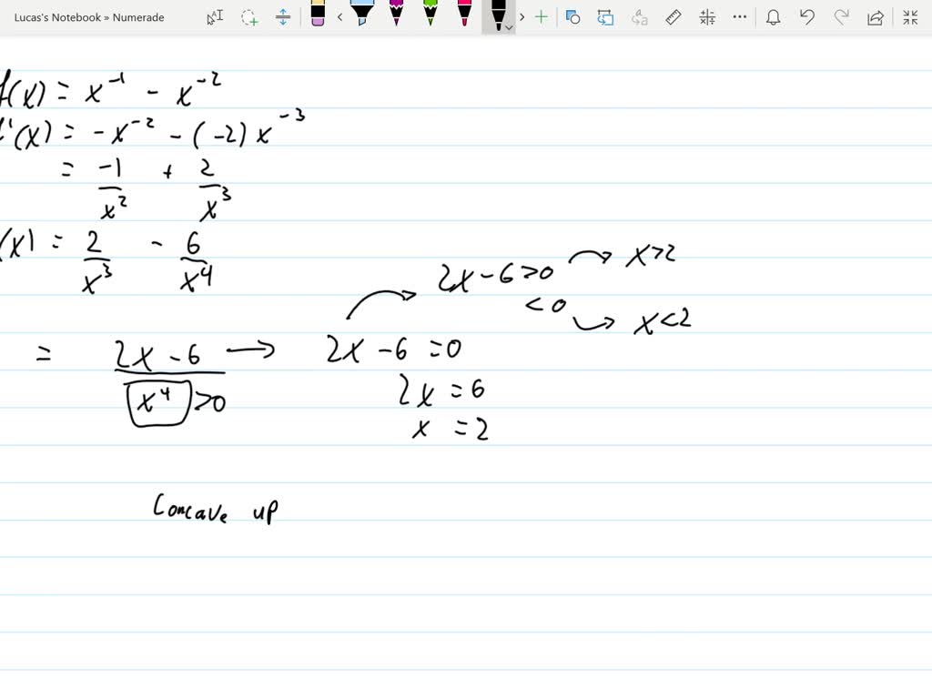 SOLVED:Determine the intervals on which the given function f is concave ...