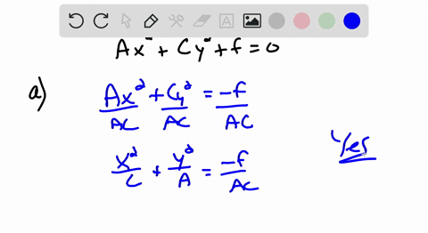 show-that-an-equation-of-the-form-a-x2c-y2f0-quad-a-neq-0-c-neq-0-f-neq-0-where-a-and-c-are-of-the-2
