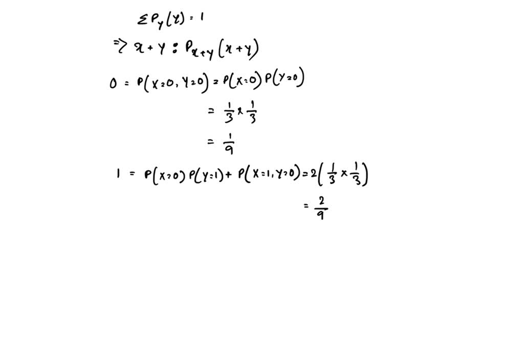 SOLVED:The pair {X, Y} is independent. X ∼Poisson (4) and Y ∼geometric ...