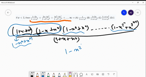 if-x1-then-frac1-2-x1-xx2frac2-x-4-x31-x2x4frac4-x3-8-x71-x4x8-ldots-infty-a-frac11xx2-b-frac12-x1xx
