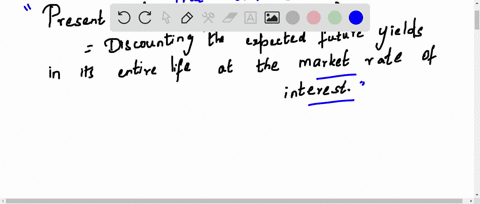 the-present-value-of-a-capital-asset-is-the-sum-obtained-after-discounting-the-expected-future-yield