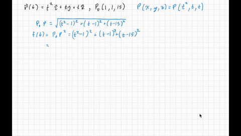 find-the-point-p-on-the-curve-mathbfrt-that-lies-closest-to-p_0-and-state-the-distance-between-p_0-a