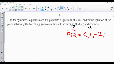 find-the-symmetric-equations-and-the-parametric-equations-of-a-line-andor-the-equation-of-the-plane-
