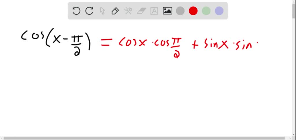 SOLVED:Use The Addition Formulas To Derive The Identities. \cos \left(x ...