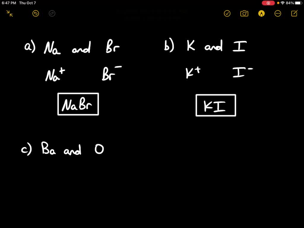 SOLVEDWrite formulas for ionic compounds formed between (a) Na and Br