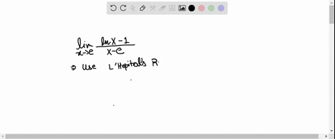 lim-_x-rightarrow-e-fracln-x-1x-elefttext-ans-frac1eright