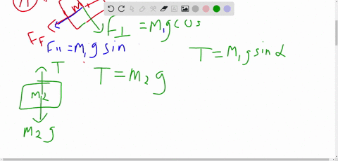 a-block-with-mass-m_1-is-placed-on-an-inclined-plane-with-slope-angle-alpha-and-is-connected-to-a--4