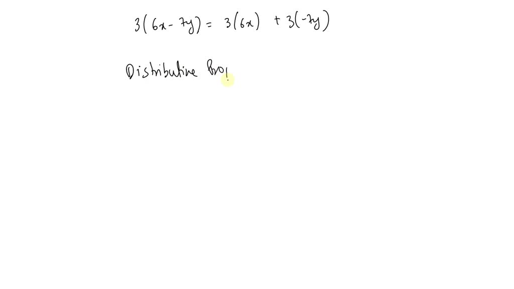 SOLVED Name The Property Illustrated By Each Equation 3 6 X 7 Y 3 6 X 