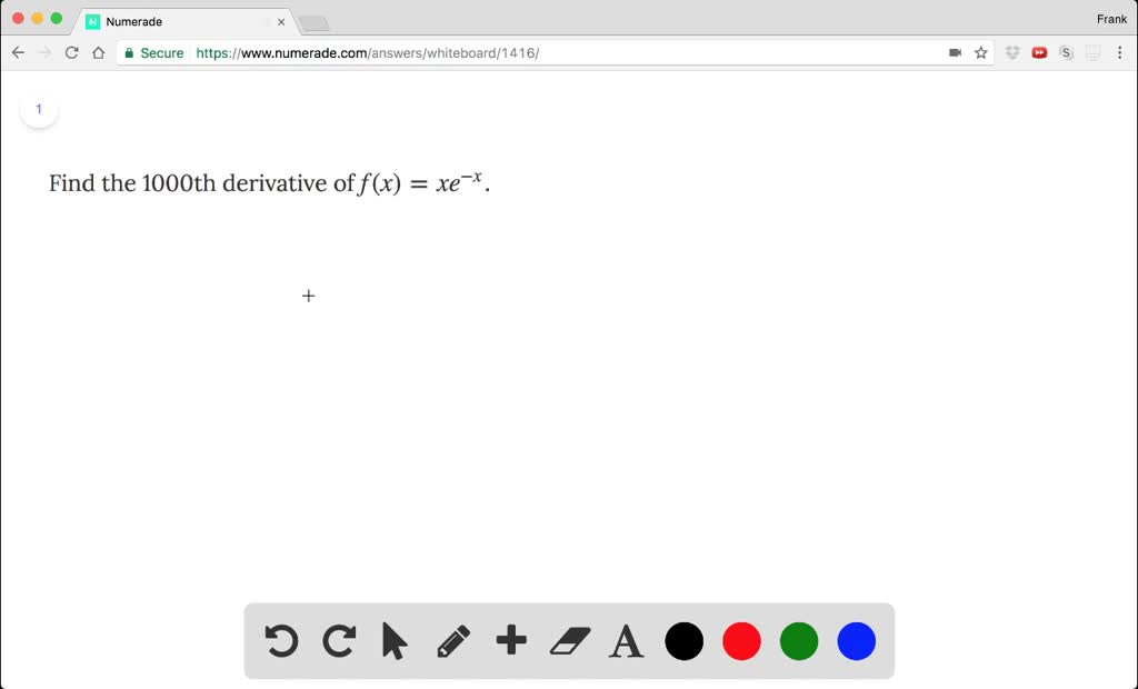 solved-find-the-1000th-derivative-of-f-x-xe-x