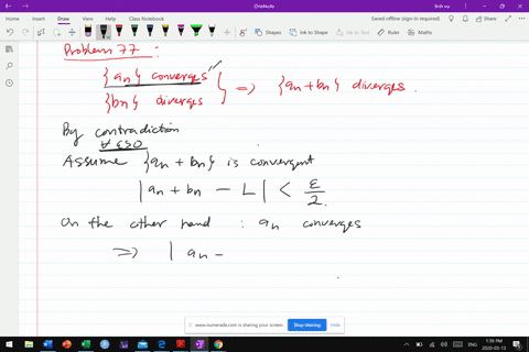 using-the-limit-definition-prove-that-if-lefta_nright-converges-and-leftb_nright-diverges-then-lefta
