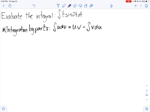 3-32-evaluate-the-integral-int-t-sin-2-t-d-t