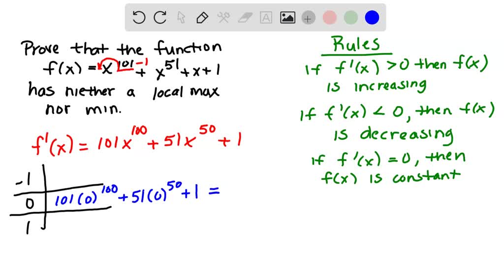 Show that the function y=x+1 / x (with x \neq 0 )…