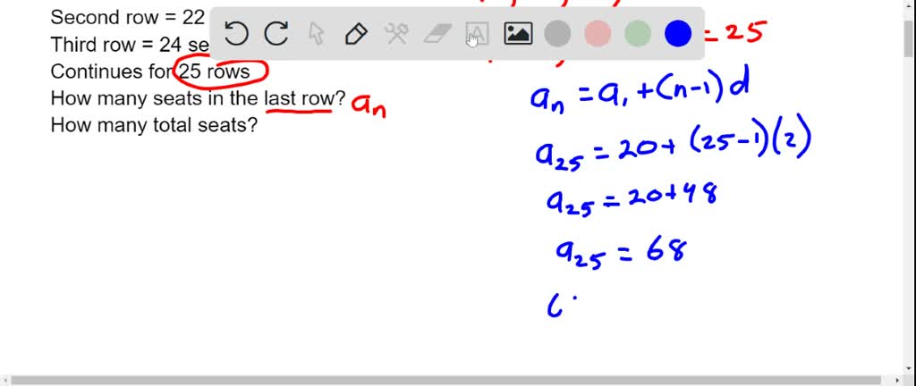 SOLVED Solve each problem. A seating section in a Numerade