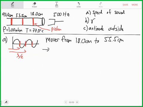 a-long-tube-contains-air-at-a-pressure-of-100-atm-and-a-temperature-of-770circ-mathrmc-the-tube-is-o