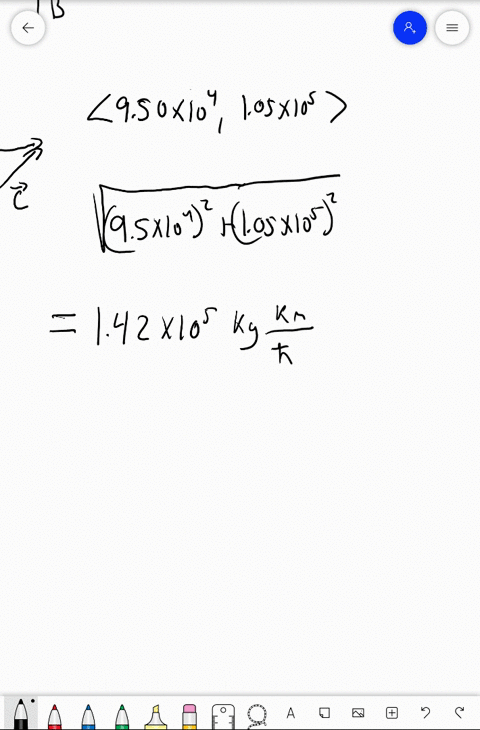two-trucks-of-equal-mass-collide-at-a-90circ-intersection-if-the-momentum-of-truck-a-is-950-times-10