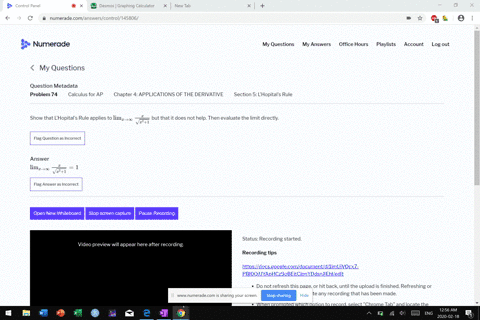 show-that-lhopitals-rule-applies-to-lim-_x-rightarrow-infty-fracxsqrtx21-but-that-it-does-not-help-t
