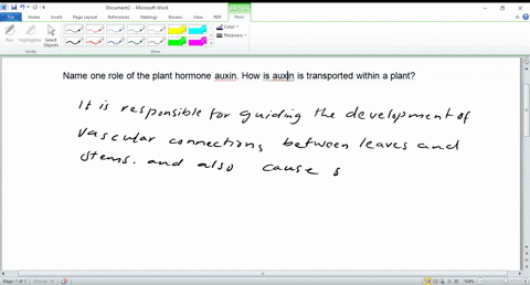 name-one-role-of-the-plant-hormone-auxin-how-is-auxin-is-transported-within-a-plant