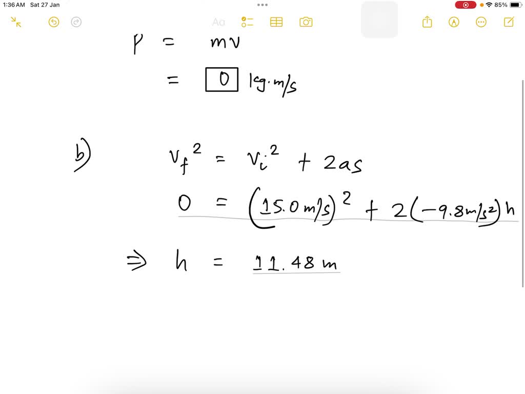 A 0.100-kg ball is thrown straight up into the air with an initial ...