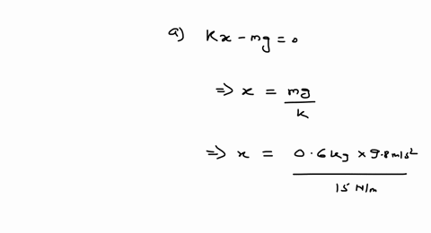 an-ideal-spring-with-a-spring-constant-of-15-mathrmn-mathrmm-is-suspended-vertically-an-object-of-ma