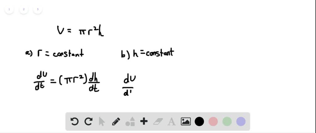 SOLVED Volume The Radius R And Height H Of A Right Circular Cylinder 
