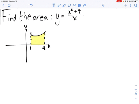 find-the-area-of-the-region-yfracx24x