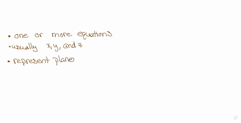 a-linear-equation-in-three-variables-can-be-represented-by-a-flat-plane-describe-geometrically-situa