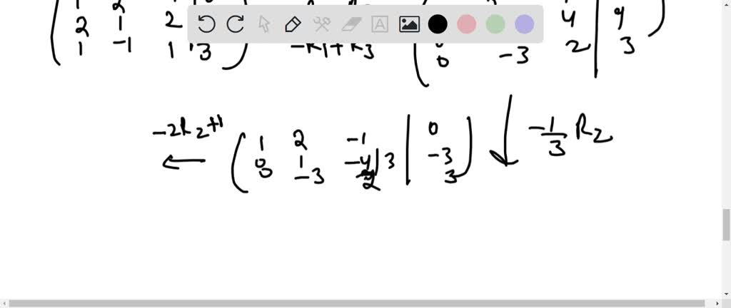 SOLVED Use Either Gaussian Elimination Or Gauss Jordan Elimination To