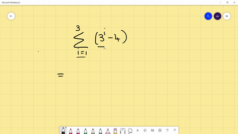 evaluate-each-series-sum_i13left3i-4right