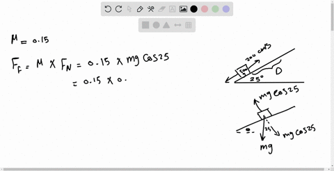 a-500-g-block-is-shot-up-the-incline-in-underlinetext-fig-6-6-with-an-initial-speed-of-200-mathrmcm-