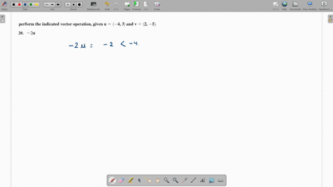 perform-the-indicated-vector-operation-given-mathbfulangle-4-3rangle-and-mathbfvlangle-2-5rangle-2-m