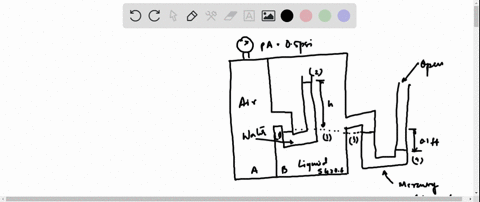 compartments-a-and-b-of-the-tank-shown-in-fig-p-238-are-closed-and-filled-with-air-and-a-liquid-with