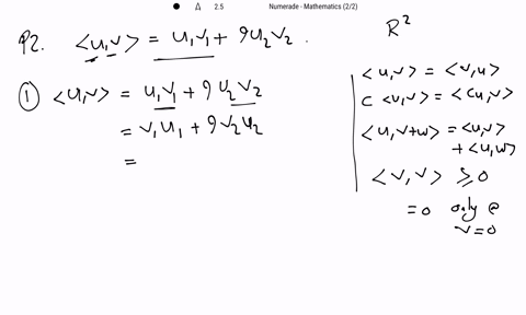 show-that-the-function-defines-an-inner-product-on-r2-where-mathbfuleftu_1-u_2right-and-mathbfvlef-2