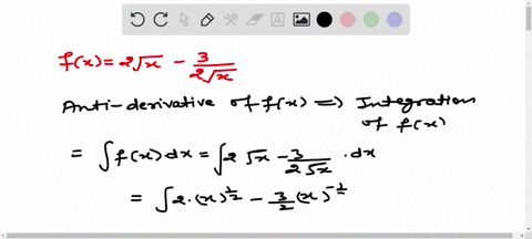 find-the-most-general-anti-derivative-of-the-function-fx2-sqrtx-frac32-sqrtx