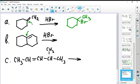predict-the-major-product-from-addition-of-hbr-to-each-of-the-following-alkenes